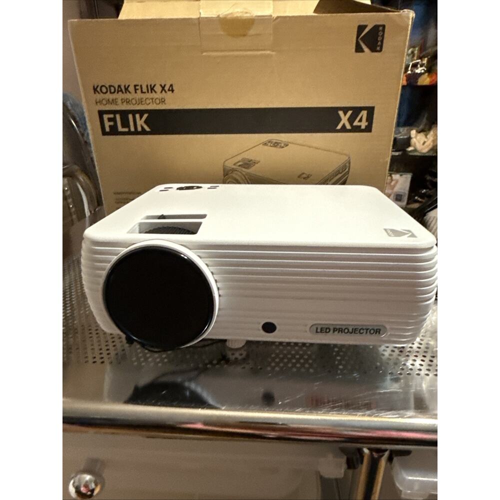 Kodak FLIK X4 Portable Home Projector, 480p Full 1080p HD Support Up to 150” NEW